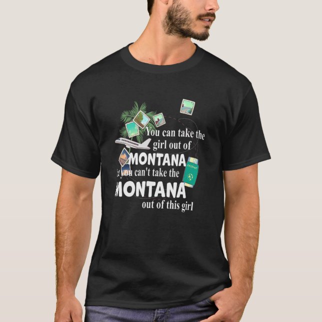 Camiseta Rapariga De Montana, Uma Rapariga Orgulhosa Patrió (Frente)