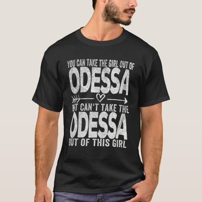 Camiseta Rapariga De Odessa Texas Hometown Home Odessa (Frente)