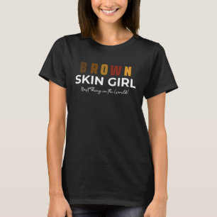 Camiseta Rapariga de Pele Castanha