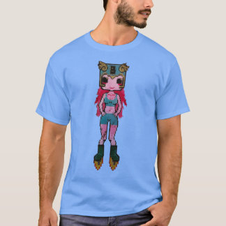 Camiseta Rapariga de Pixel Retroativa