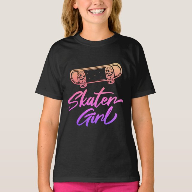 Camiseta Rapariga de Skater (Frente)