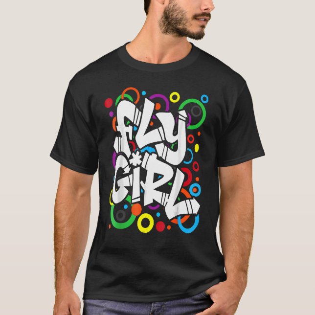Camiseta Rapariga de Voo 80 e 90 da antiga escola B Salto d (Frente)