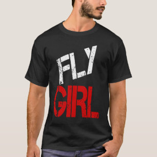 Camiseta Rapariga de Voo 80 e 90 Velha Escola para Mulheres