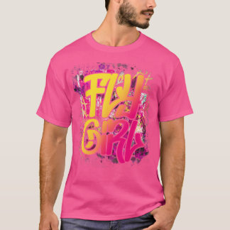 Camiseta Rapariga De Voo 80S 90S Velhas Raparigas De Salto