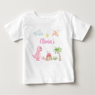 Camiseta Rapariga Dinossauro Aniversário