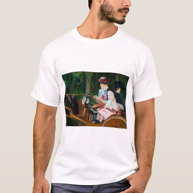Camiseta Rapariga dirigindo uma Carruagem, Mary Cassatt (Frente)
