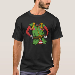 Camiseta Rapariga do Elf de Natal: "Blonde Braids Elf Gnomo