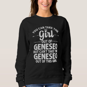 Camiseta Rapariga Do Geneseo Il Illinois Engraçado Raízes D