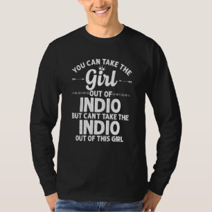 Camiseta Rapariga Do Indio Ca California Engraçado Raízes D