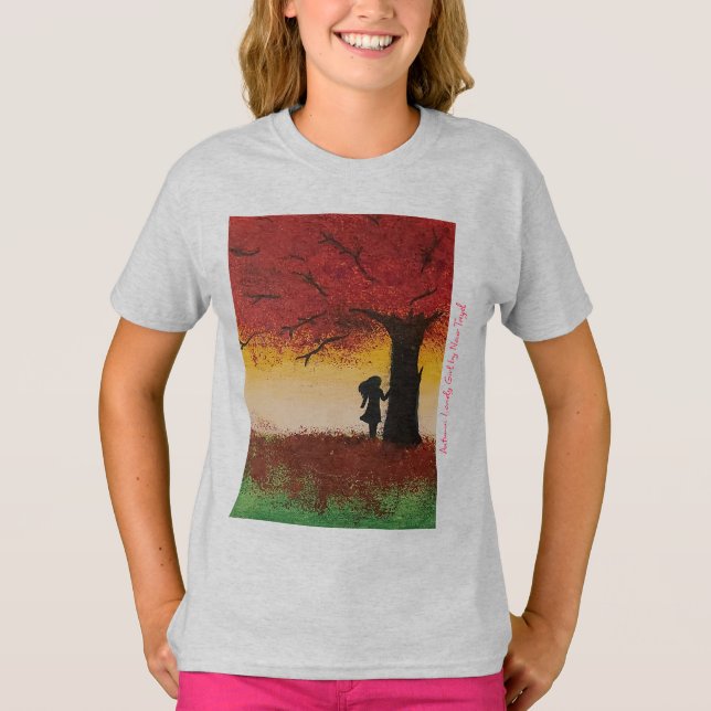 Camiseta Rapariga do outono - Artista - Nour Tayel - (Frente)