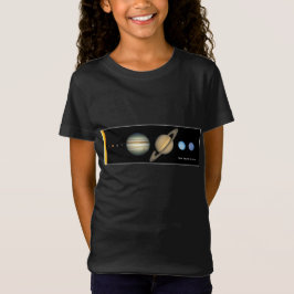 Camiseta Rapariga do Planeta Solar da NASA