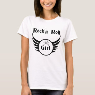 Camiseta Rapariga do rock and roll