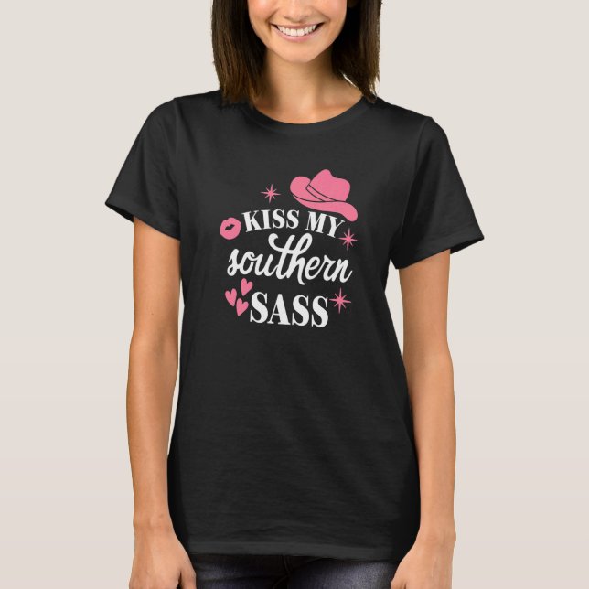 Camiseta Rapariga do Sul Sassassy Redneck Western Cowgirl S (Frente)