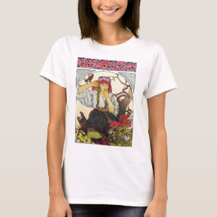 Camiseta Rapariga e Geranium, Mucha