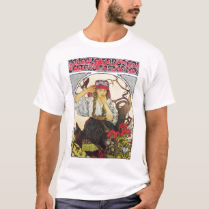 Camiseta Rapariga e Geranium, Mucha