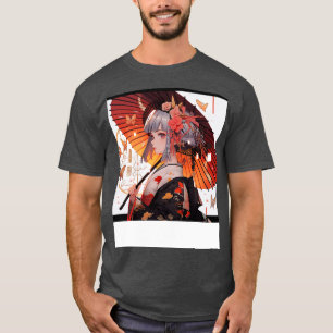 Camiseta Rapariga e guarda-chuva