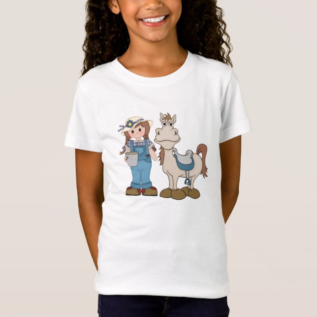 Camiseta Rapariga e Pony (Frente)