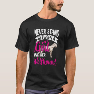 Camiseta Rapariga e seu Wolfhound Irish Greyhound Irish Wol