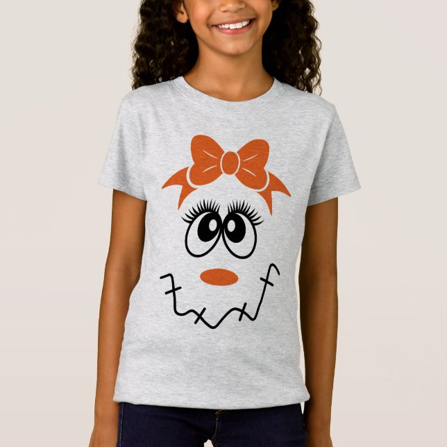 Camiseta Rapariga Espantalho Rosto com Arco (Frente)
