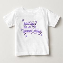 Camiseta Rapariga Estrelas Corações Raios Raios Roxo