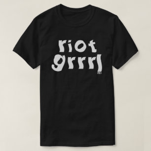Camiseta Rapariga Feminista De Riot Grrl Punk Música Dos An