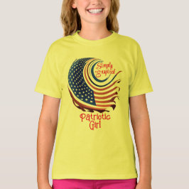 Camiseta Rapariga/Filha Patriótica Ampla