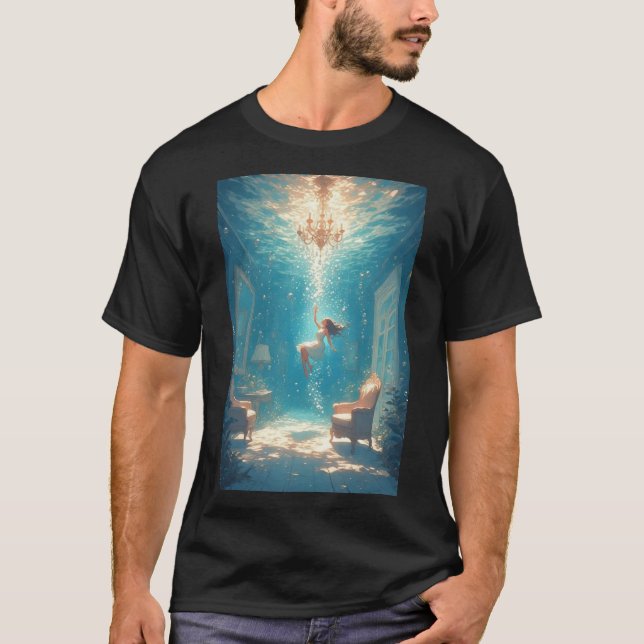 Camiseta Rapariga flutuante (Frente)