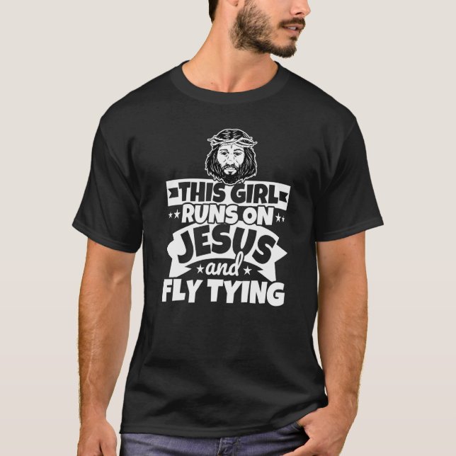 Camiseta Rapariga Funciona Com Jesus E Voa Ligando (Frente)