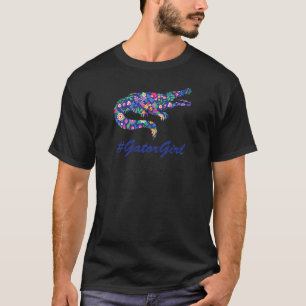 Camiseta Rapariga Gator Crianças Répteis Alligator Mulheres