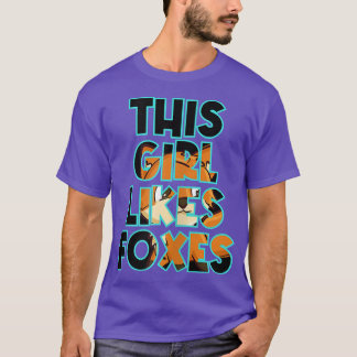 Camiseta Rapariga Gosta De Raposa Da Floresta Canina