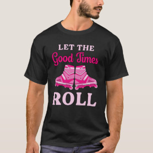 Camiseta Rapariga Inline Pintando Skates de Patinador Rainh
