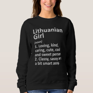 Camiseta Rapariga lituana Lituânia Engraçada País Raízes