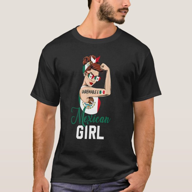 Camiseta Rapariga mexicana inseparável Rosie the Riveter Wo (Frente)