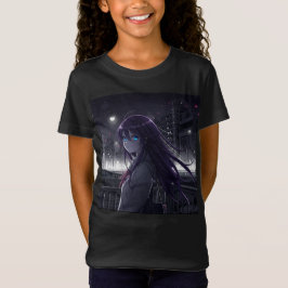 Camiseta Rapariga na ponte, manga pela Natasha Us