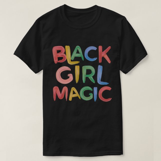 Camiseta Rapariga Negra Melanin Pride Girly (Frente do Design)