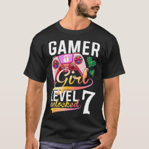 Camiseta Rapariga Nível 7 7 de jogos de vídeo desbloqueados