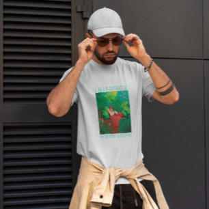 Camiseta Rapariga No Quarto Com Plantas