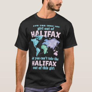 Camiseta Rapariga Orgulhosa Da Relocalização De Halifax Do
