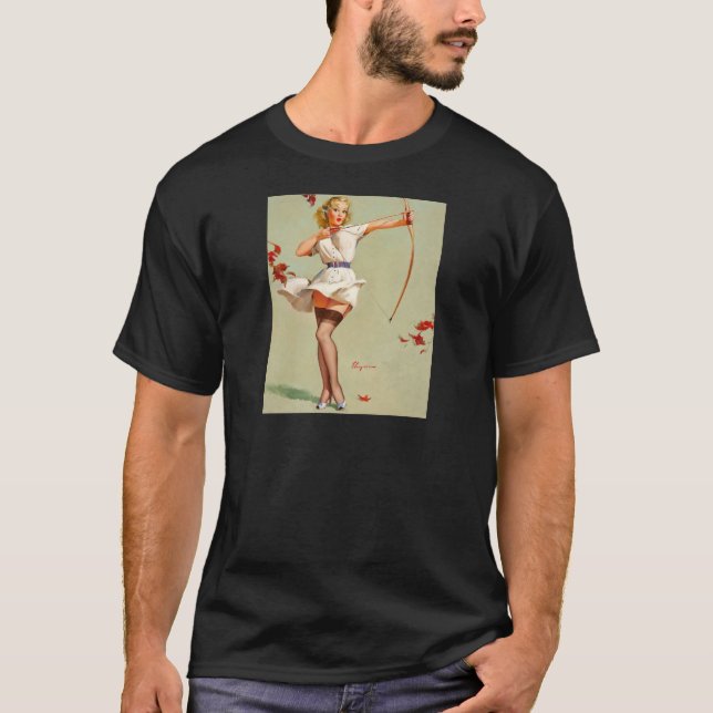Camiseta Rapariga Pin-Up da Archery (Frente)