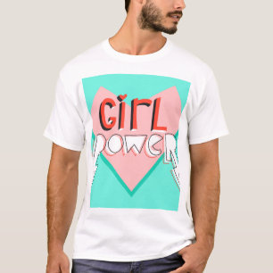 Camiseta Rapariga Poder: Slogan Gráfico Bonito