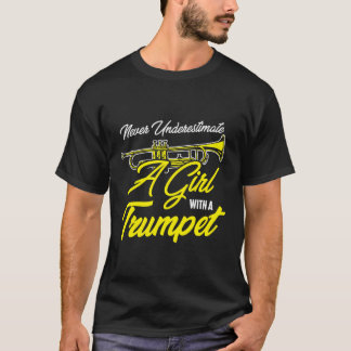 Camiseta Rapariga Presente Nunca Subestime Uma Garota Com
