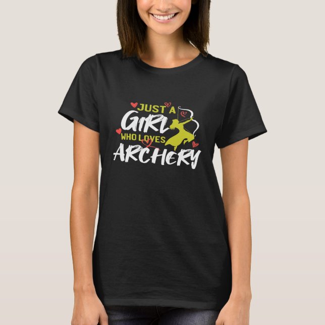 Camiseta Rapariga Que Ama Arqueiro (Frente)