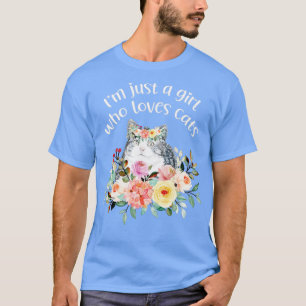 Camiseta Rapariga que ama gatos