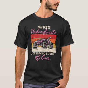 Camiseta Rapariga Que Ama O Hobby De Controle Remoto De Car