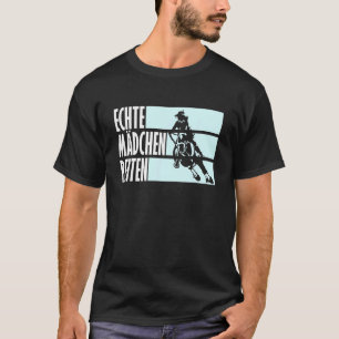 Camiseta Rapariga Real Andando Roupa Cavaleiro Andando