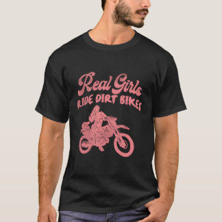 Camiseta Rapariga Real Dirt Bike Motocross Motocross Raci