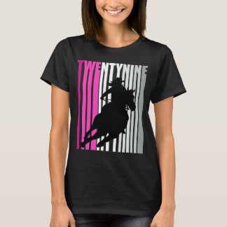 Camiseta Rapariga-retrô Aniversário 29º Rodeo Horse Queen B
