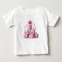 Camiseta Rapariga Rosa Rainbow Star Aniversário