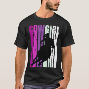 Camiseta Rapariga rosa-rodeio Aniversário Raparigas do País