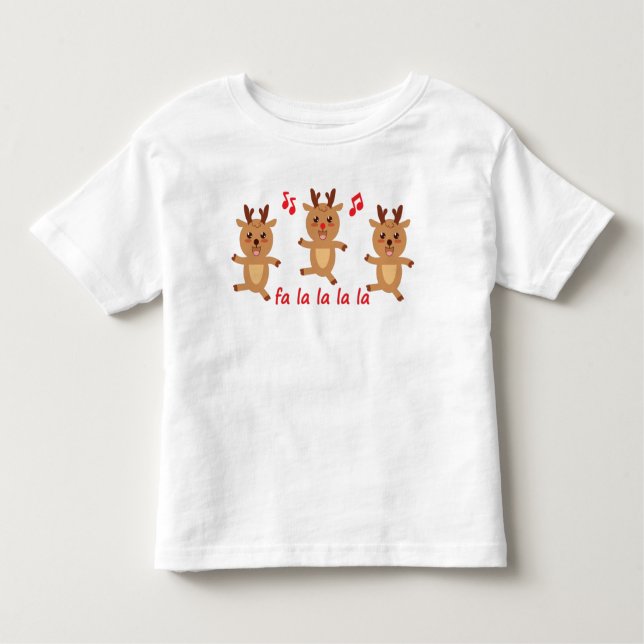 Camiseta Rapariga Rudolph Snowflakes Garota (Frente)